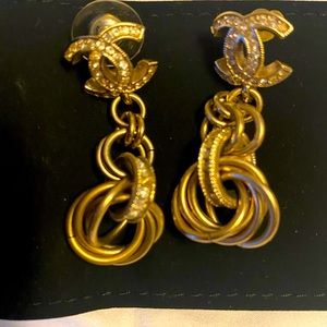Chanel Logo Earrings